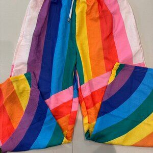 NWT - Loose, comfortable, rainbow pants - Women XL